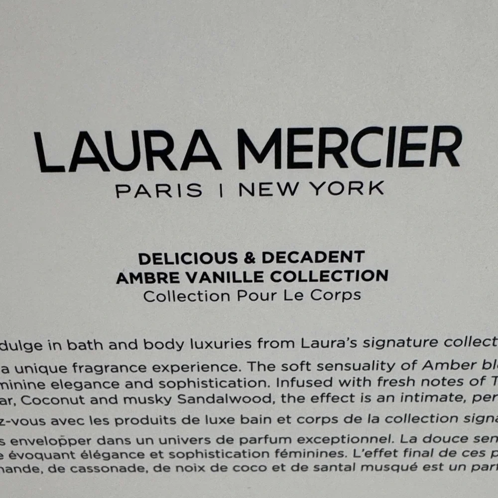 Laura Mercier Ambre Vanille Delicious and Decadent Trip Set NWT